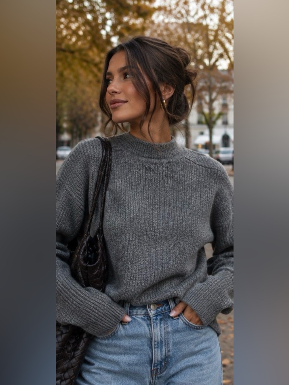Marant Étoile Lucile Mock Neck Quiet Luxury Old Money Cozy Merino Wool Sweater